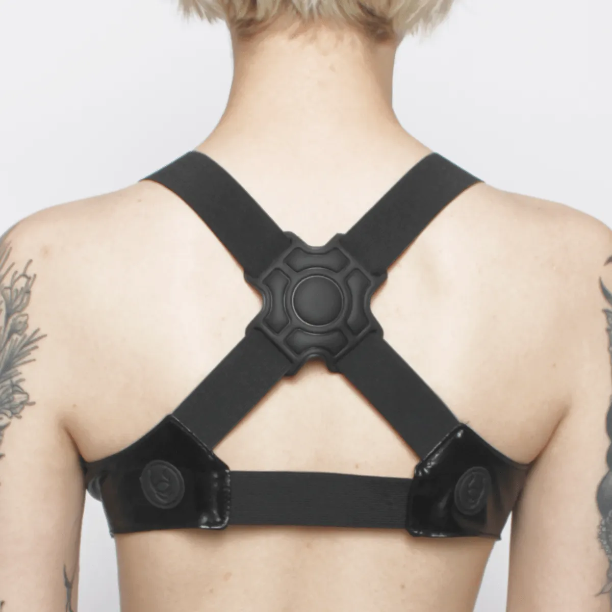 CYBAURA BRALETTE BLACK WET LOOK