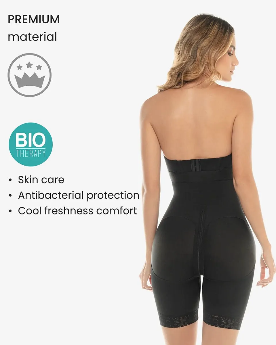 Cysm Strapless Compression Bodysuit With Zip Crotch - Style 260