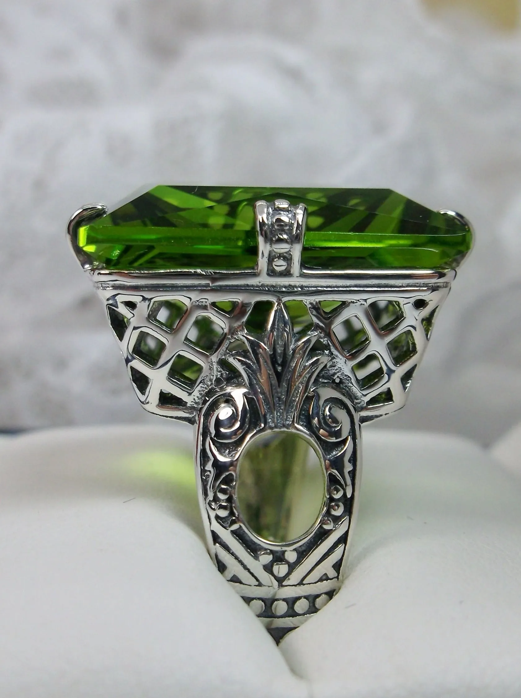 D104, 6 Prong Ring, 30ct choice of Gem, Vintage Jewelry #D104