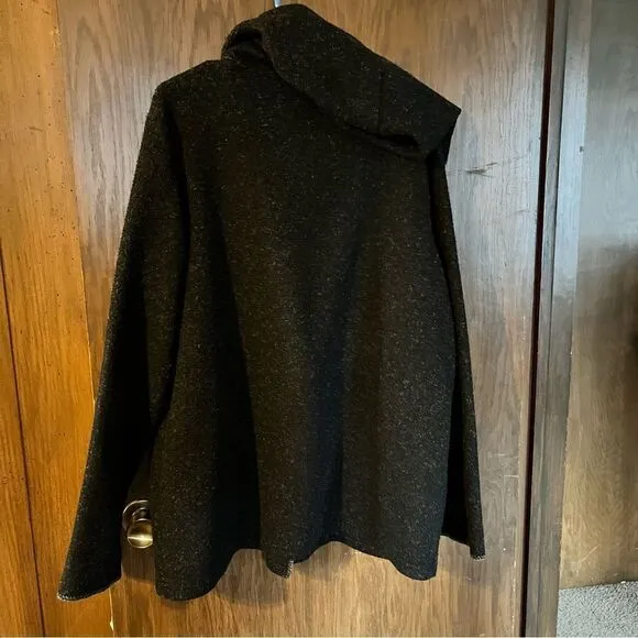 Dakini Heather Fleece Hooded Open Jacket