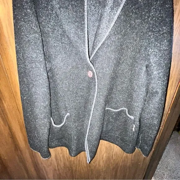 Dakini Heather Fleece Hooded Open Jacket