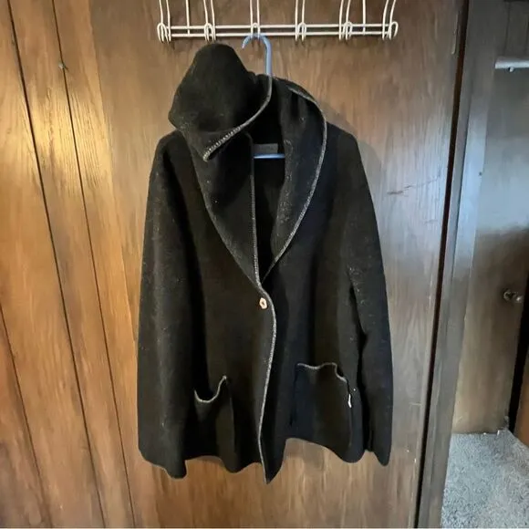 Dakini Heather Fleece Hooded Open Jacket
