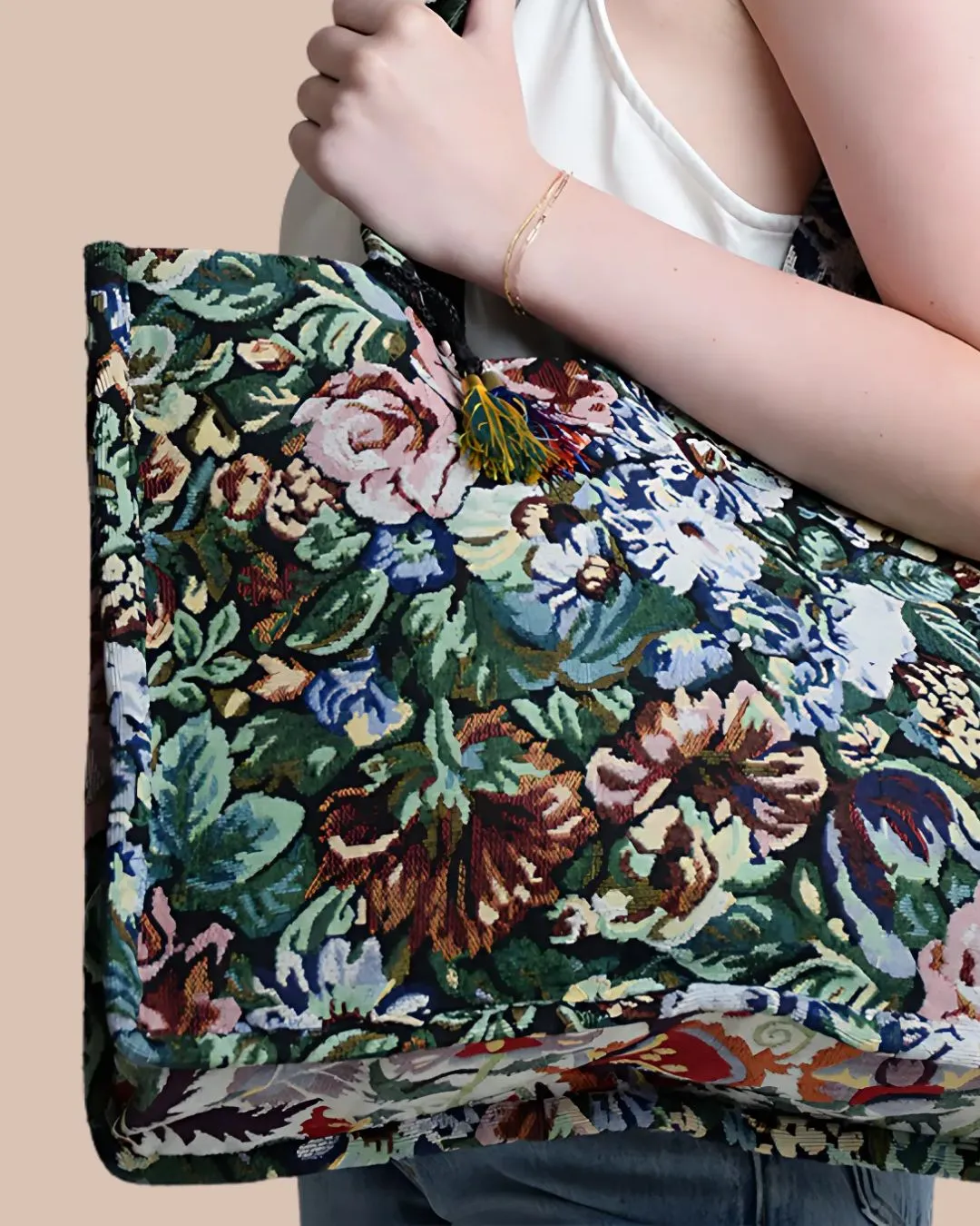 Daphne Floral Tote Bag