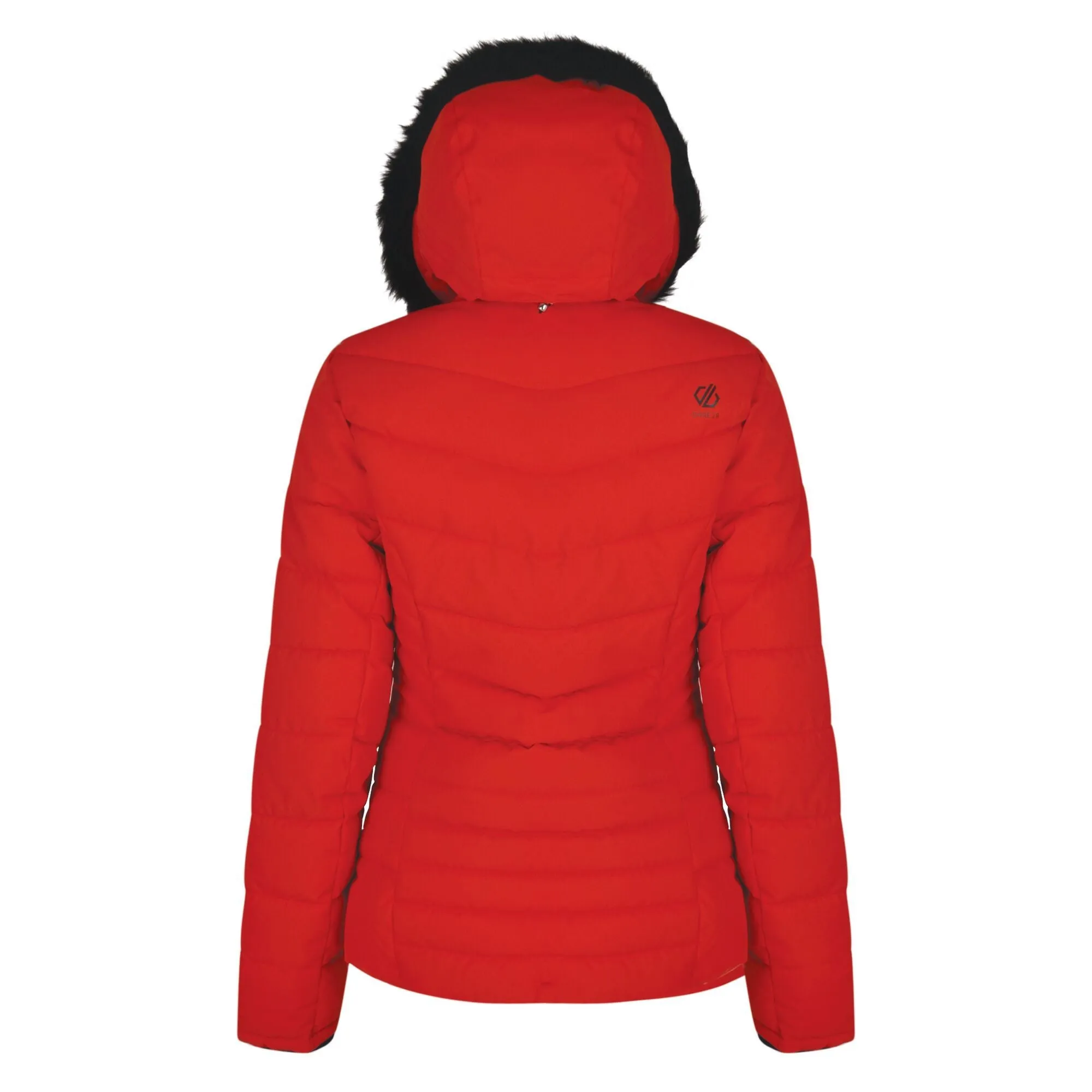 Dare 2b Women's Glamorize Faux Fur Trim Luxury Ski Jacket Lollipop Red RRP £200