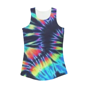 Dark Tie Dye Women's Performance Tank Top
