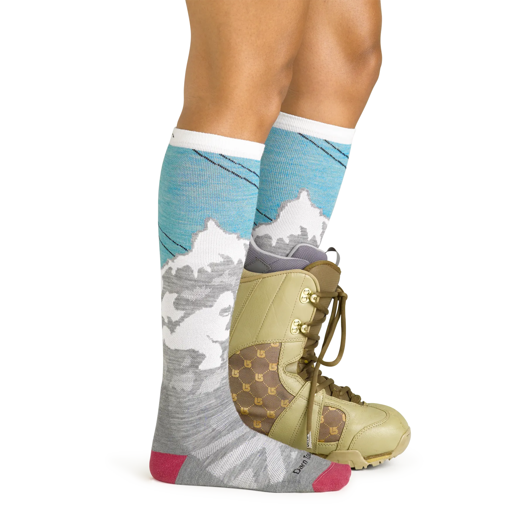Darn Tough 1827 Women's Yeti Over-the-Calf Midweight Ski & Snowboard Sock