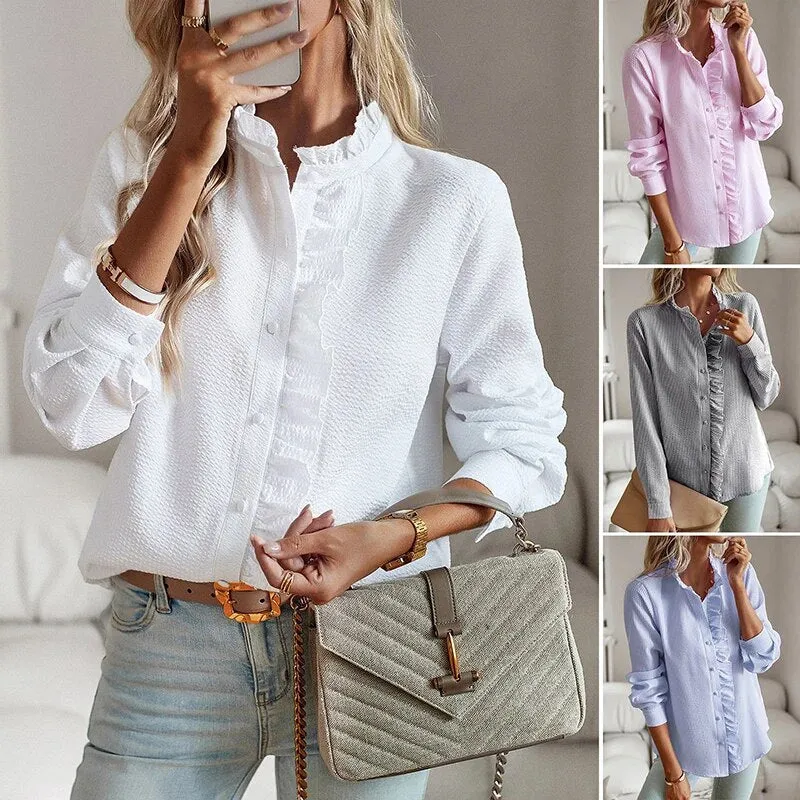 Delia® | Comfortable shirt with long sleeves