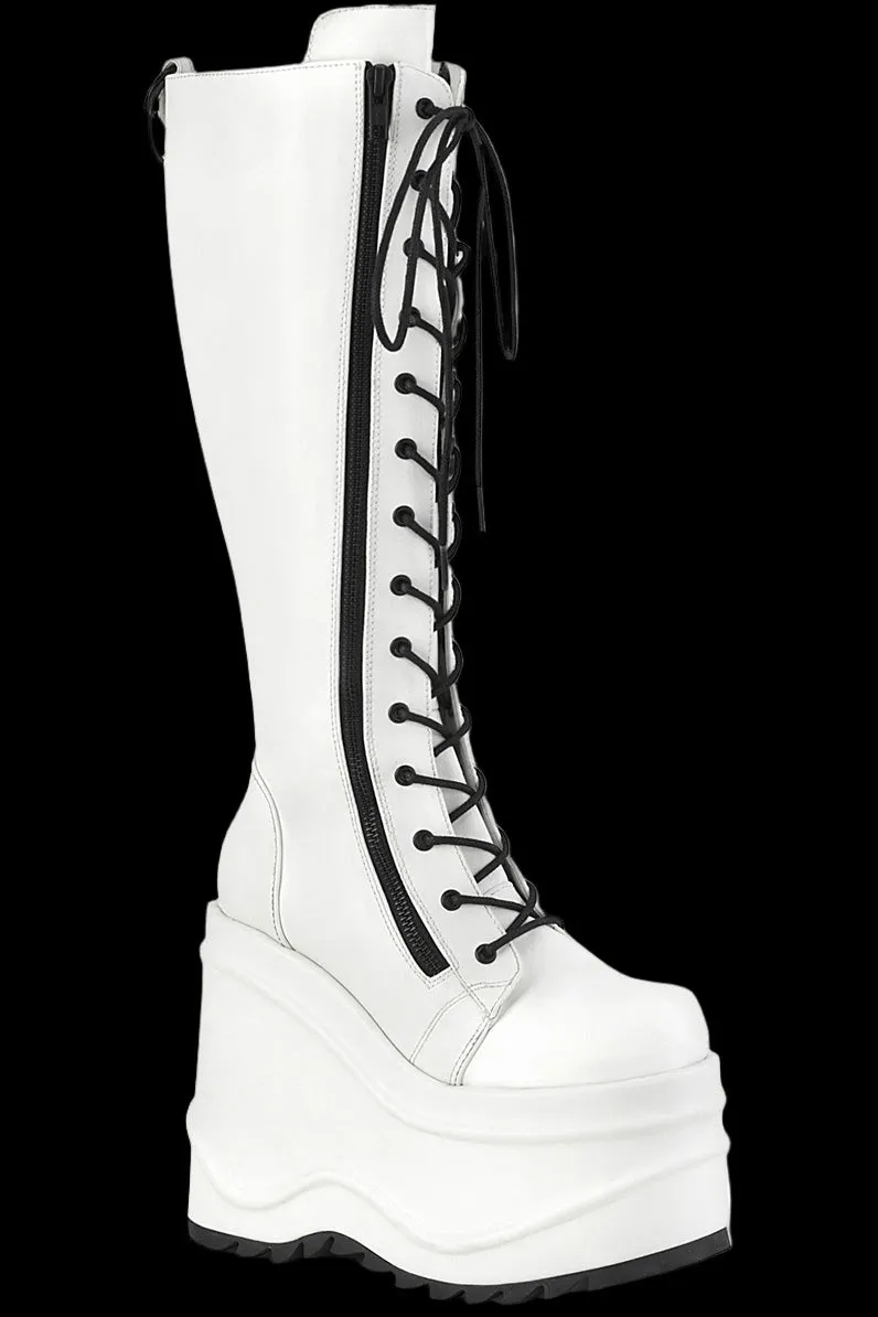 DemoniaCult WAVE 200 Boots White