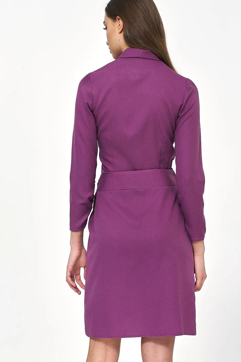 Draped Envelope Neck Dress