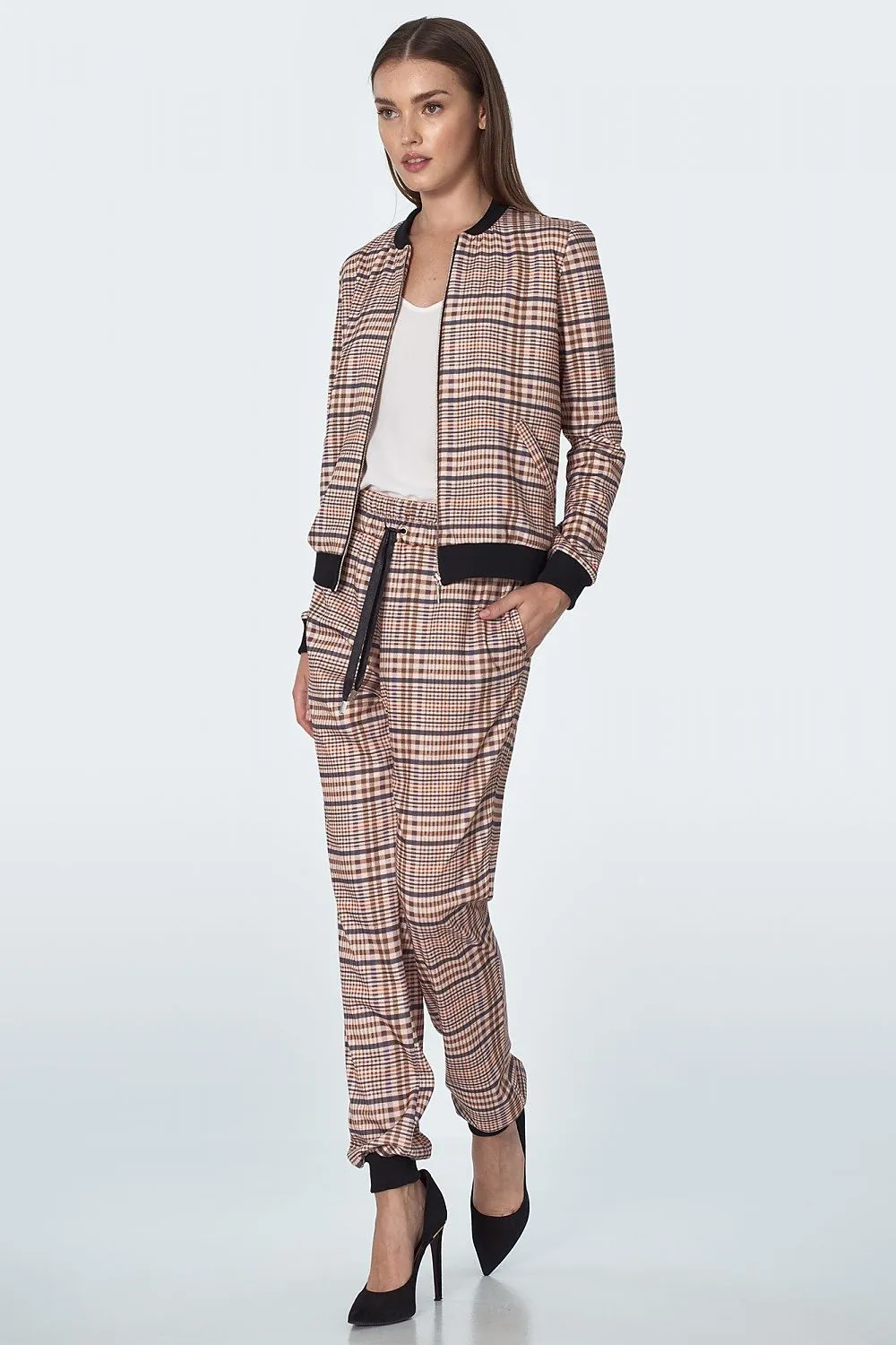 Draped Oversized Bomber Jacket