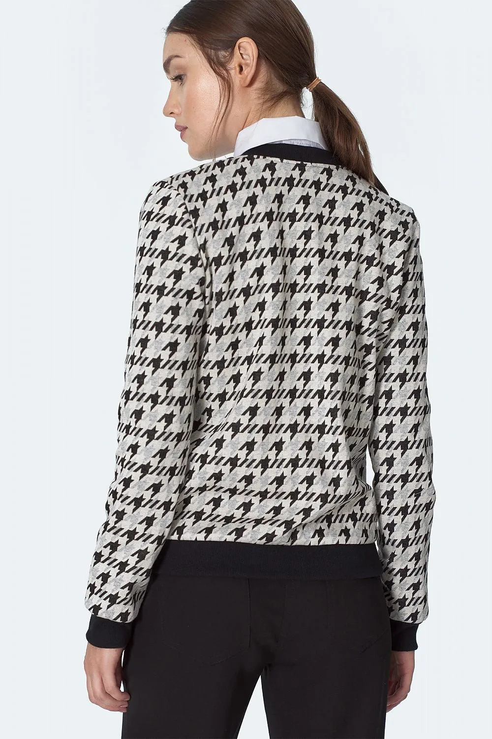 Draped Oversized Bomber Jacket
