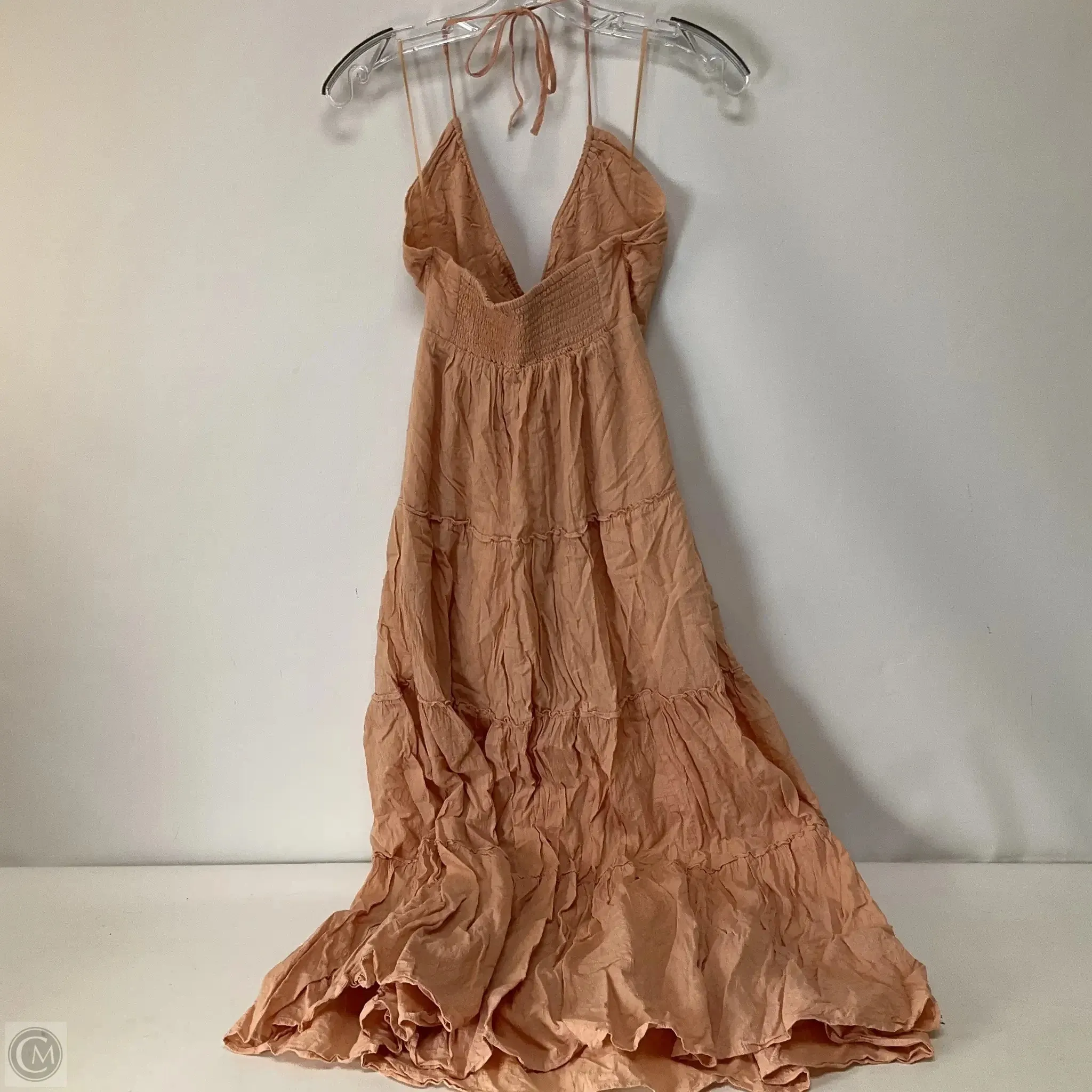 Dress Casual Maxi By Abercrombie And Fitch In Peach, Size: S