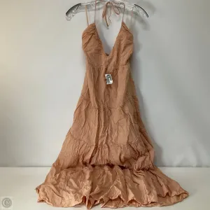 Dress Casual Maxi By Abercrombie And Fitch In Peach, Size: S