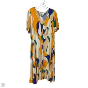Dress Casual Maxi By Ava & Viv In Multi-colored, Size: Xxl