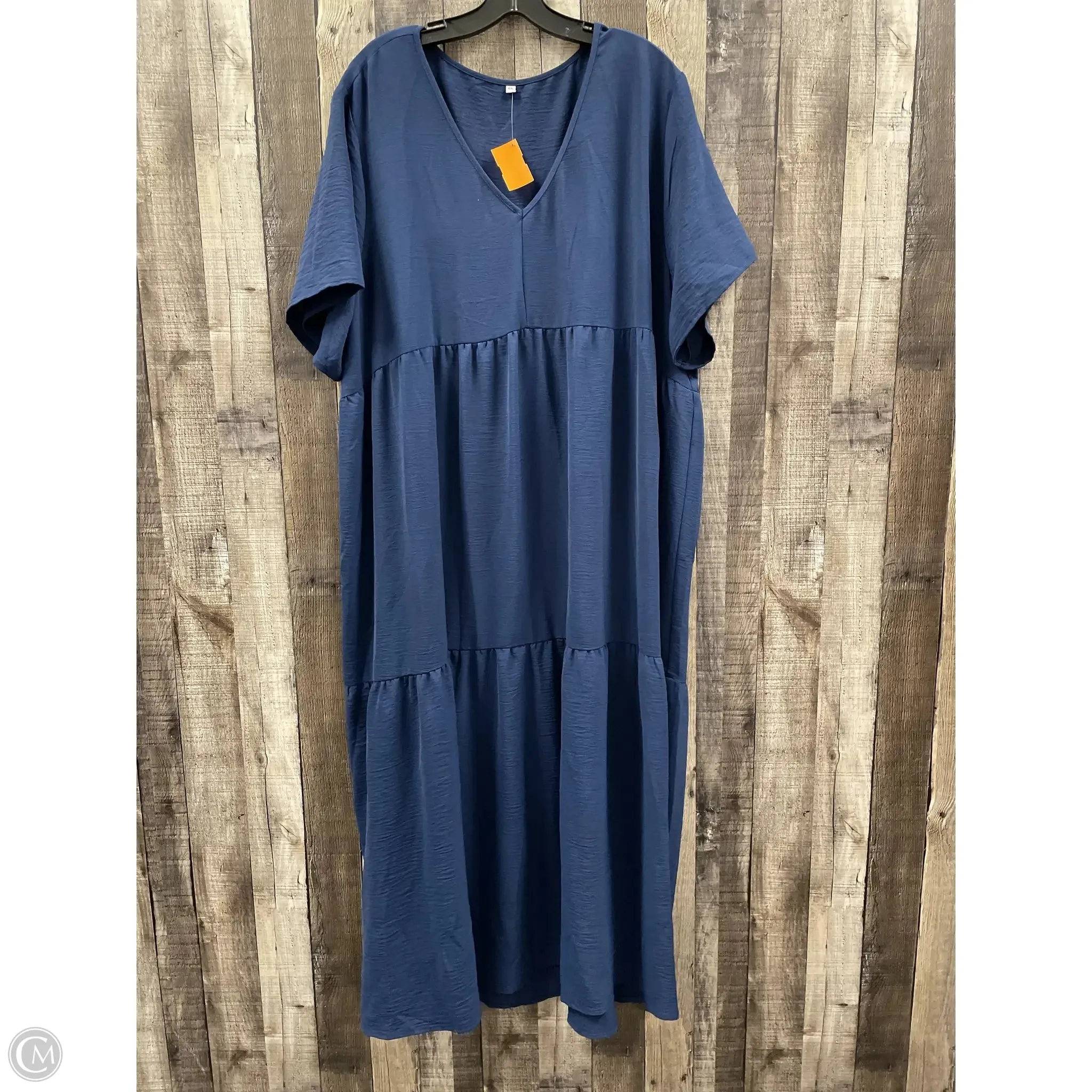 Dress Casual Maxi By Cmf In Blue, Size: 4x