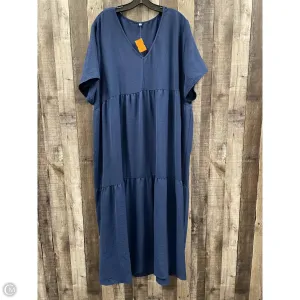Dress Casual Maxi By Cmf In Blue, Size: 4x