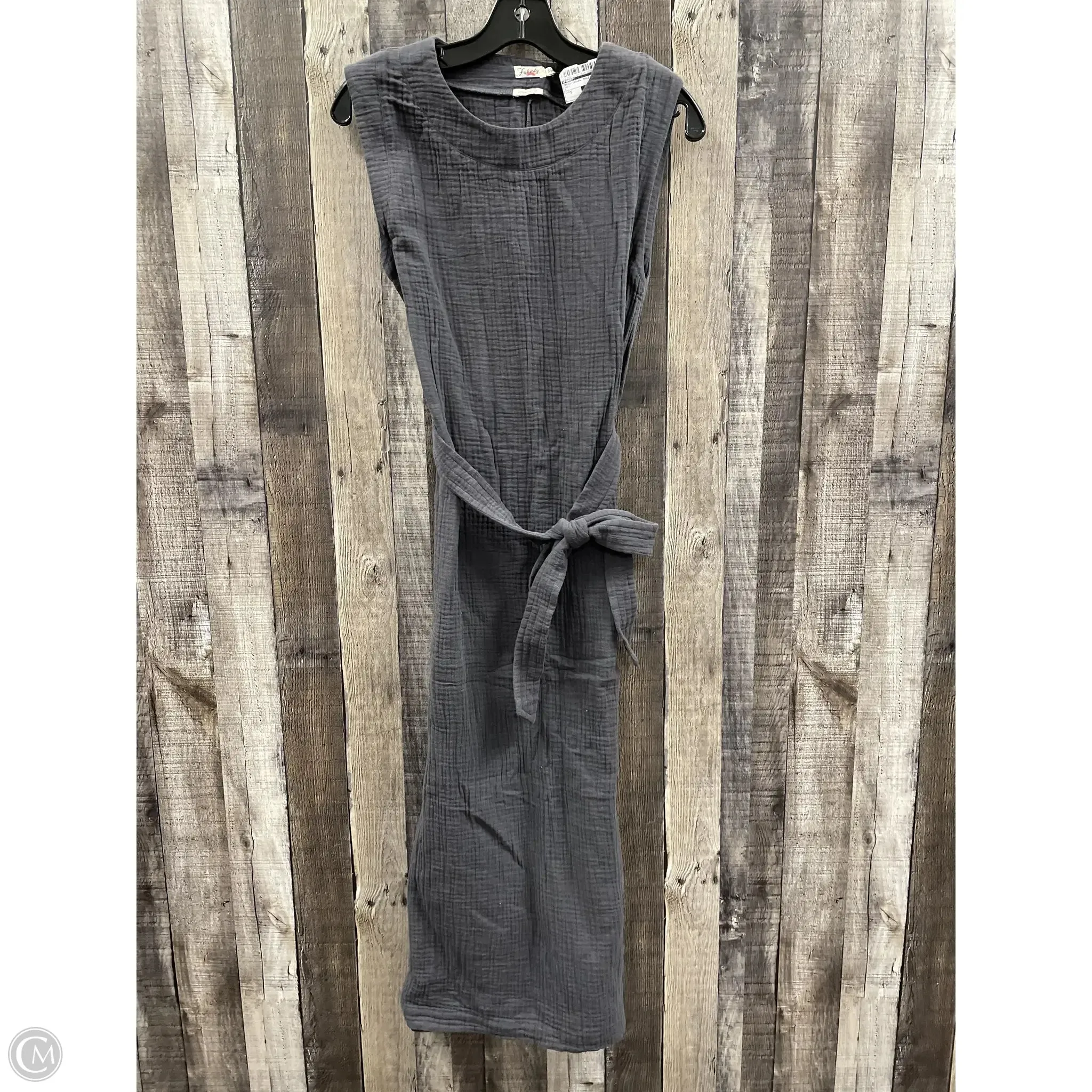 Dress Casual Maxi By Faherty In Grey, Size: S