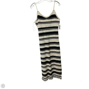 Dress Casual Maxi By Freshman In Striped Pattern, Size: L