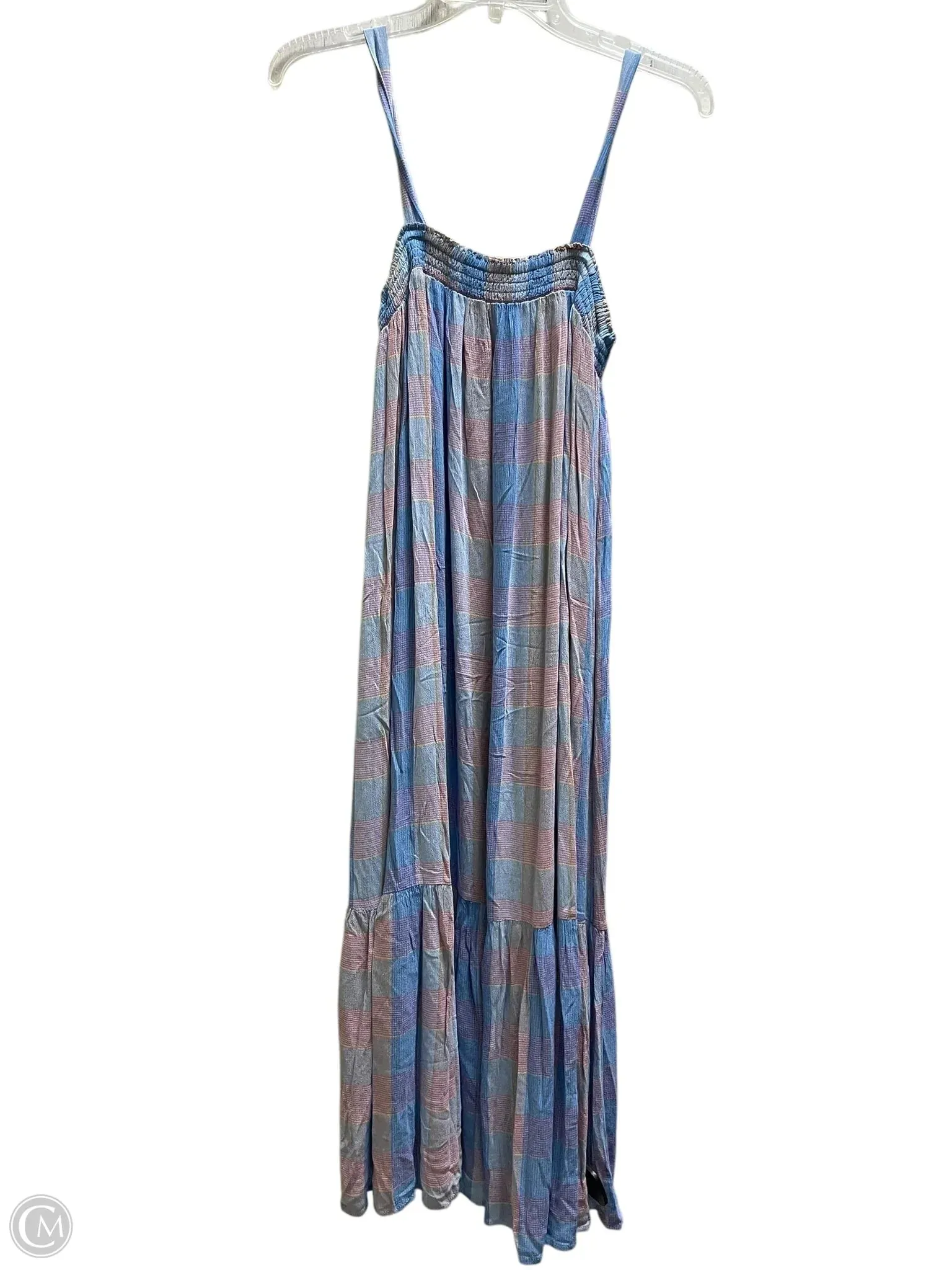 Dress Casual Maxi By Loft In Plaid Pattern, Size: S