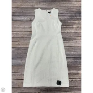 Dress Casual Midi By Ann Taylor In White, Size: Xs