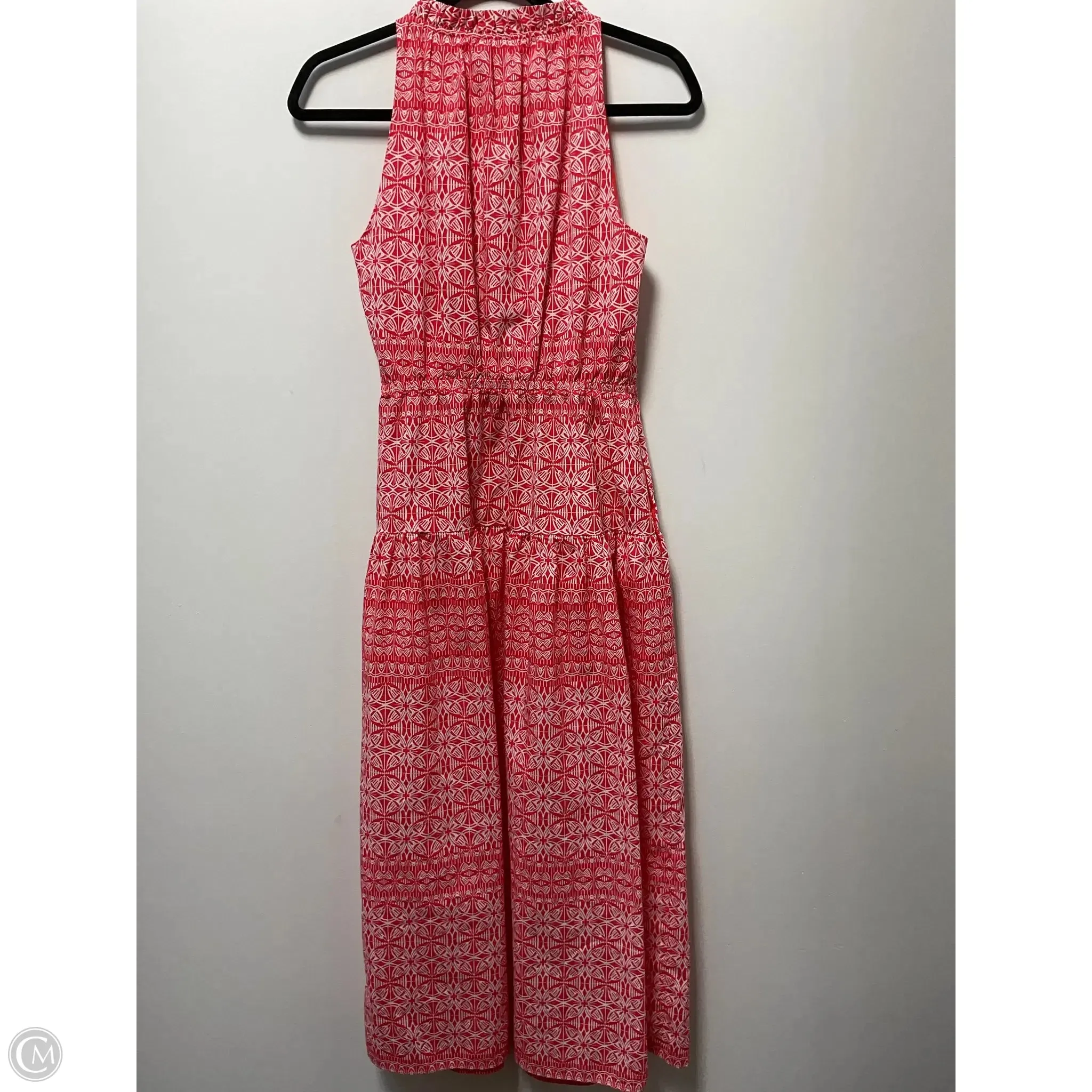 Dress Casual Midi By Anne Klein In Red & White, Size: Xs