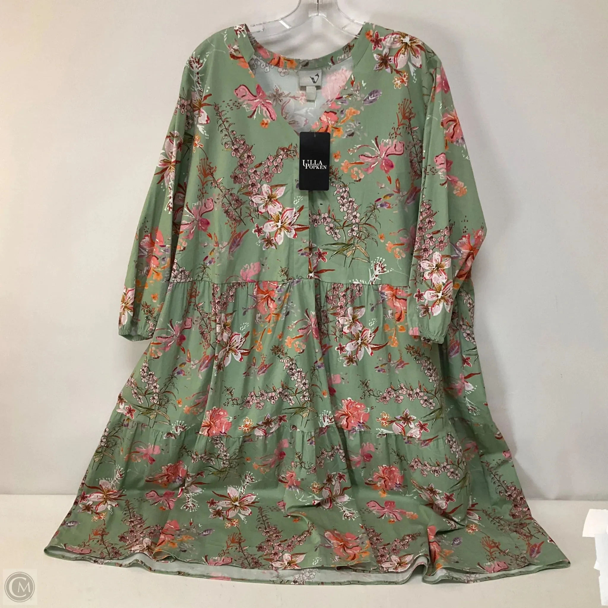 Dress Casual Midi By Cme In Green, Size: 20