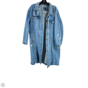Dress Casual Midi By Fashion Nova In Blue Denim, Size: M
