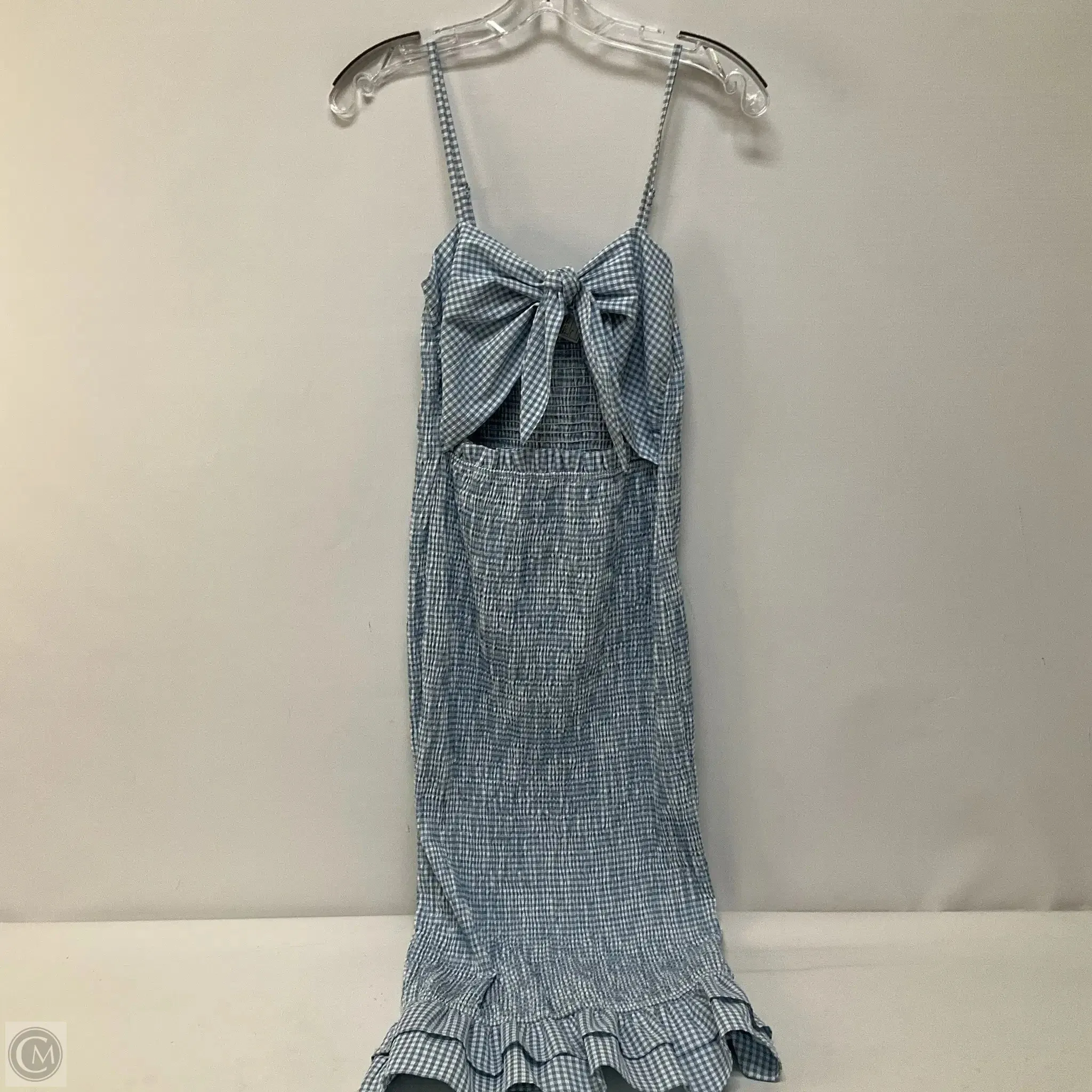 Dress Casual Midi By Hyfve In Blue & White, Size: S
