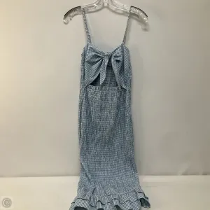 Dress Casual Midi By Hyfve In Blue & White, Size: S