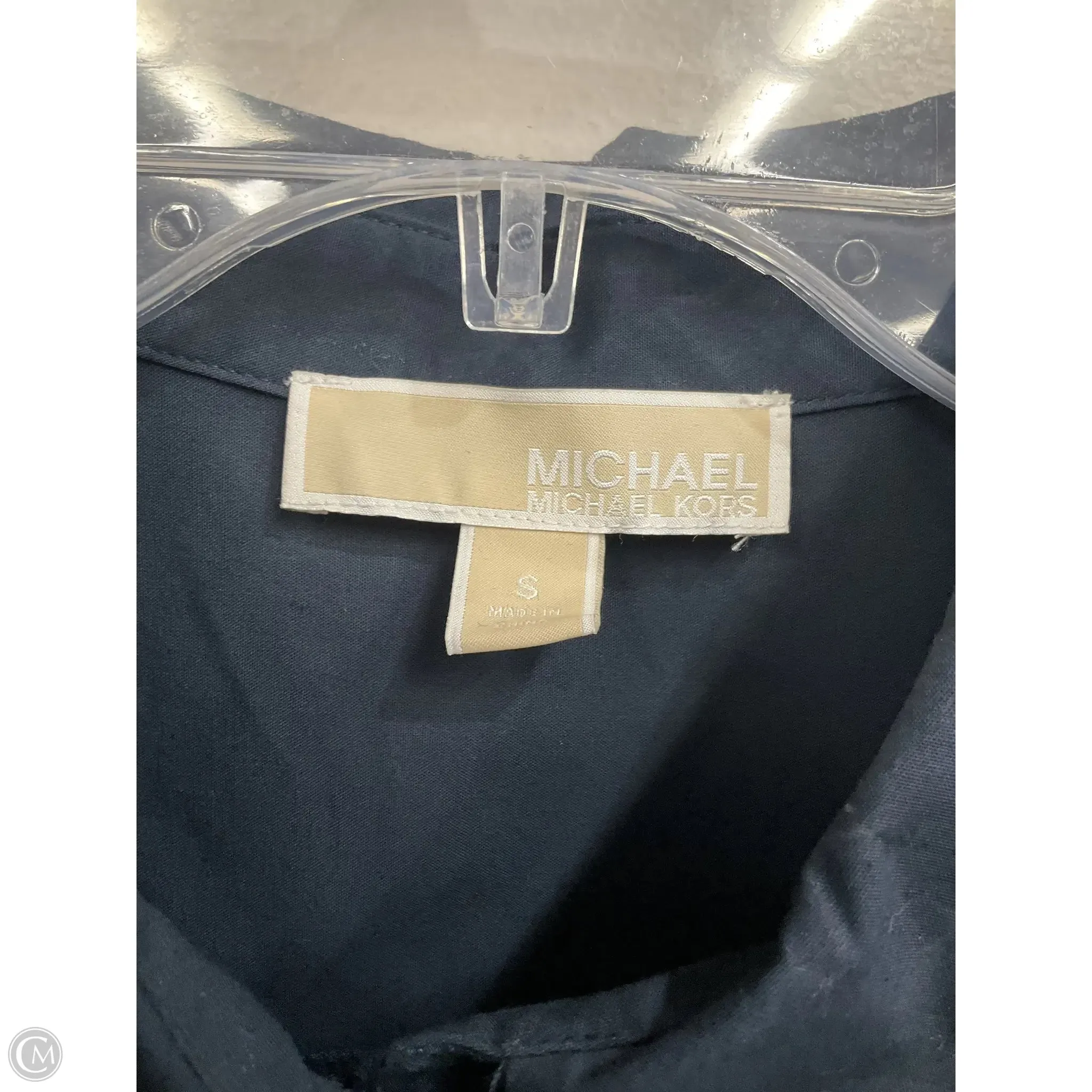 Dress Casual Midi By Michael By Michael Kors In Navy, Size: S