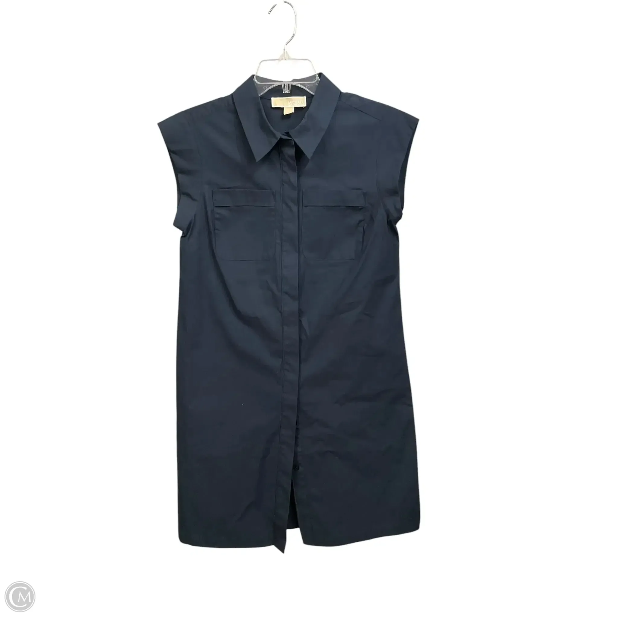Dress Casual Midi By Michael By Michael Kors In Navy, Size: S