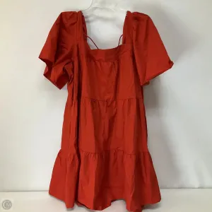Dress Casual Short By Abercrombie And Fitch In Orange, Size: Xl