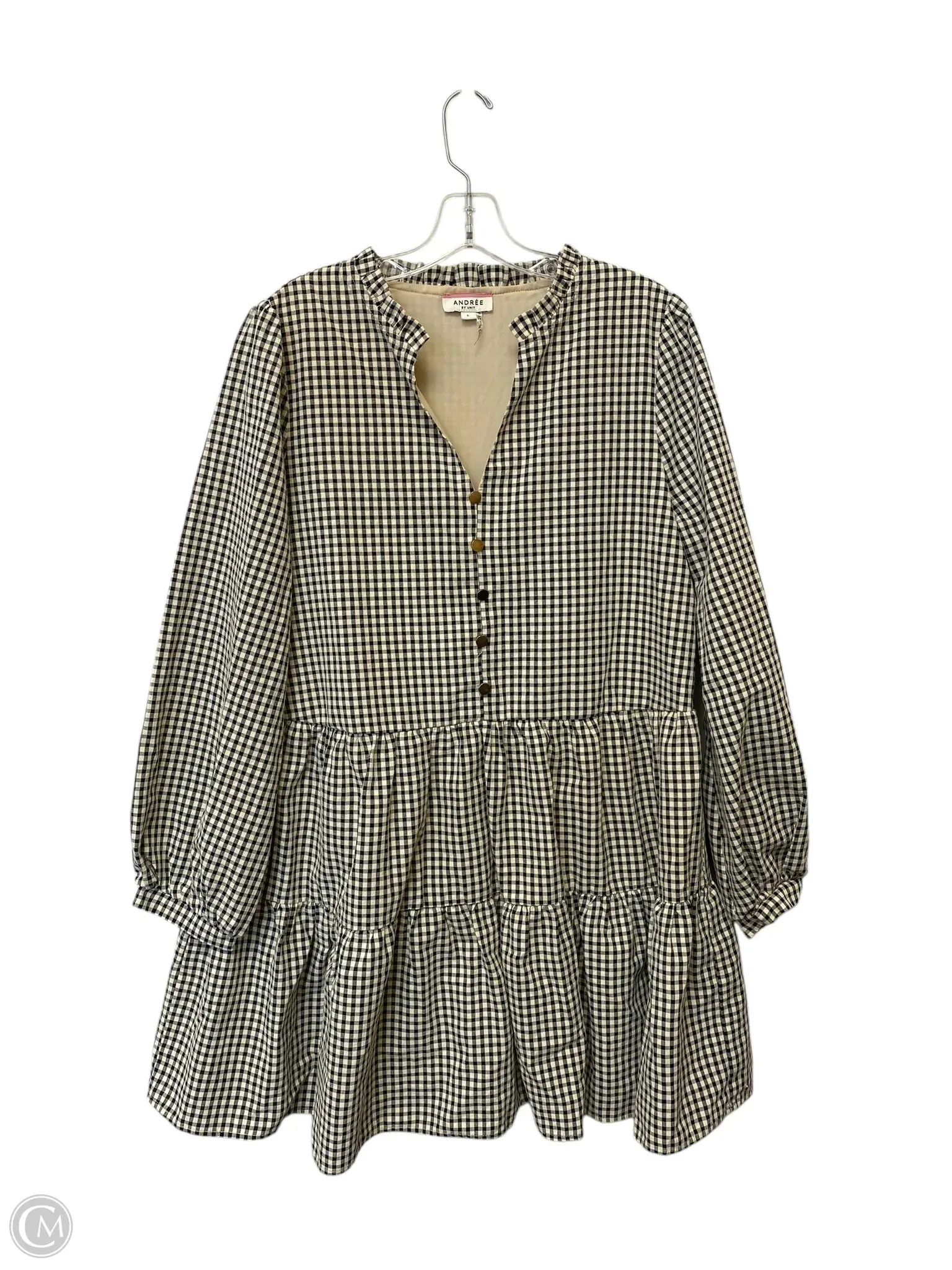 Dress Casual Short By Andree By Unit In Black & White, Size: L