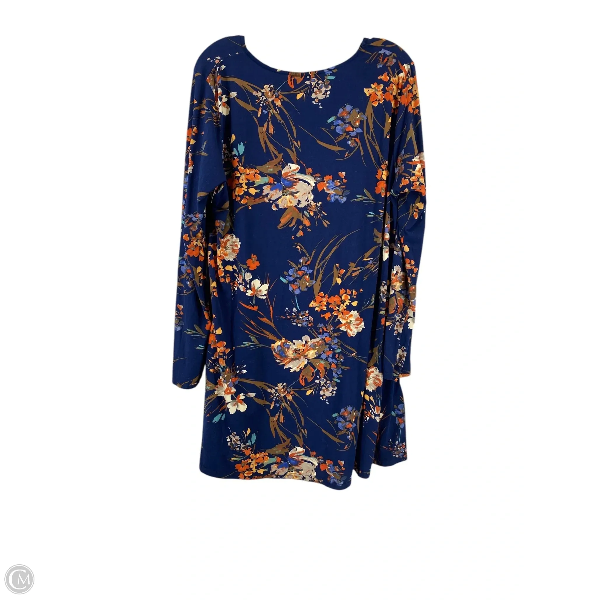 Dress Casual Short By Clothes Mentor In Floral Print, Size: Xl