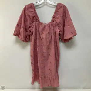Dress Casual Short By Zara In Pink, Size: Xs