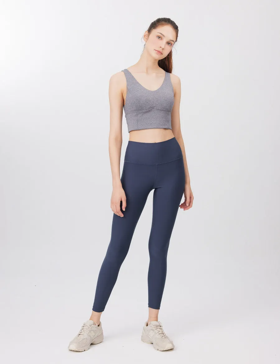 easyoga LA-VEDA Burdenless Cropped Tank - M29 M-Mid Gray