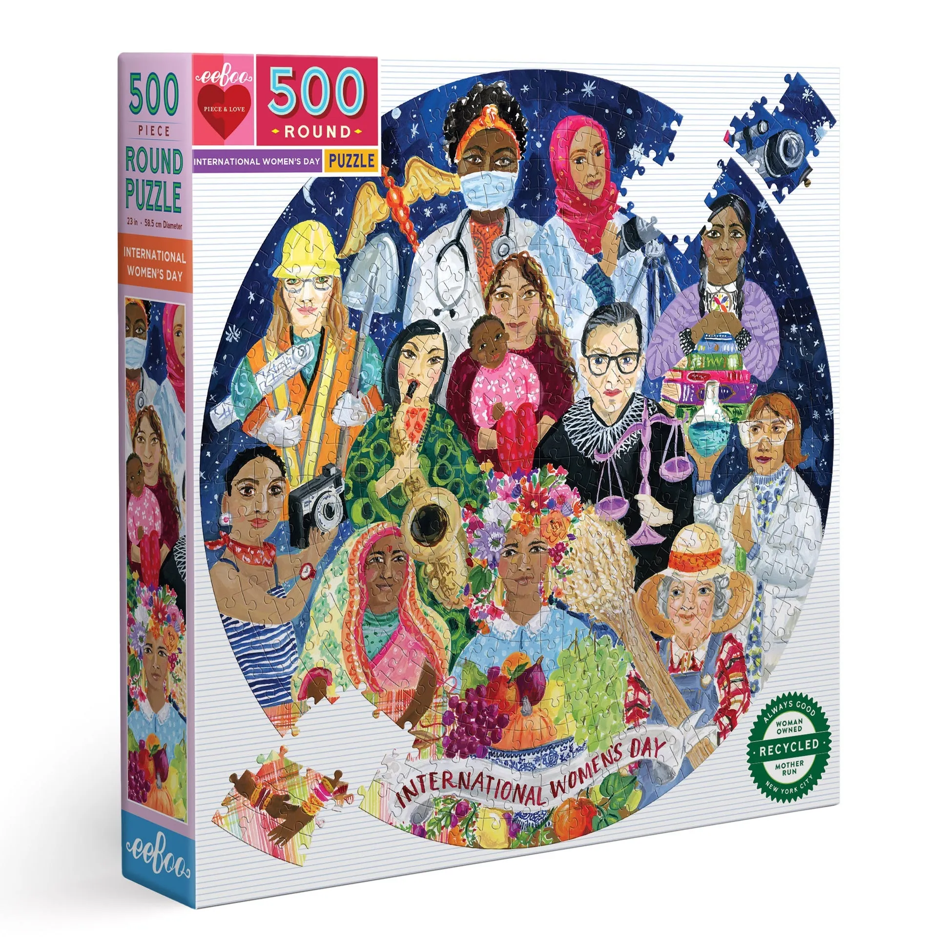 eeBoo International Women's Day 500pc