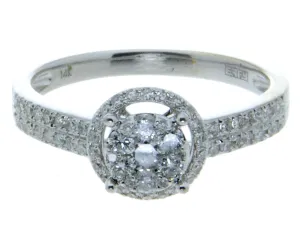 Effy Bouquet Diamond Halo Engagement Ring