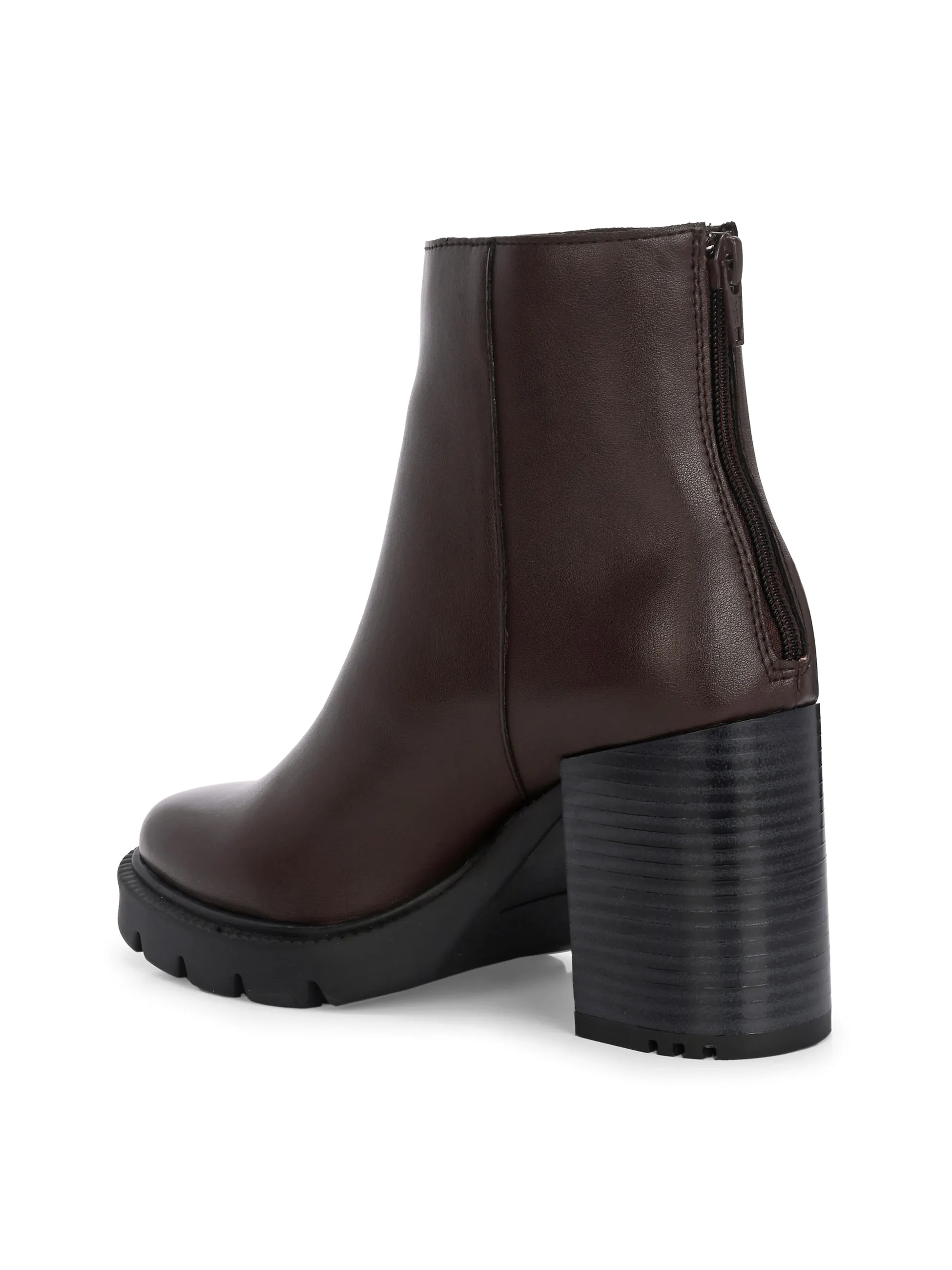 EL PASO Women Faux Leather Casual Chelsea Boots