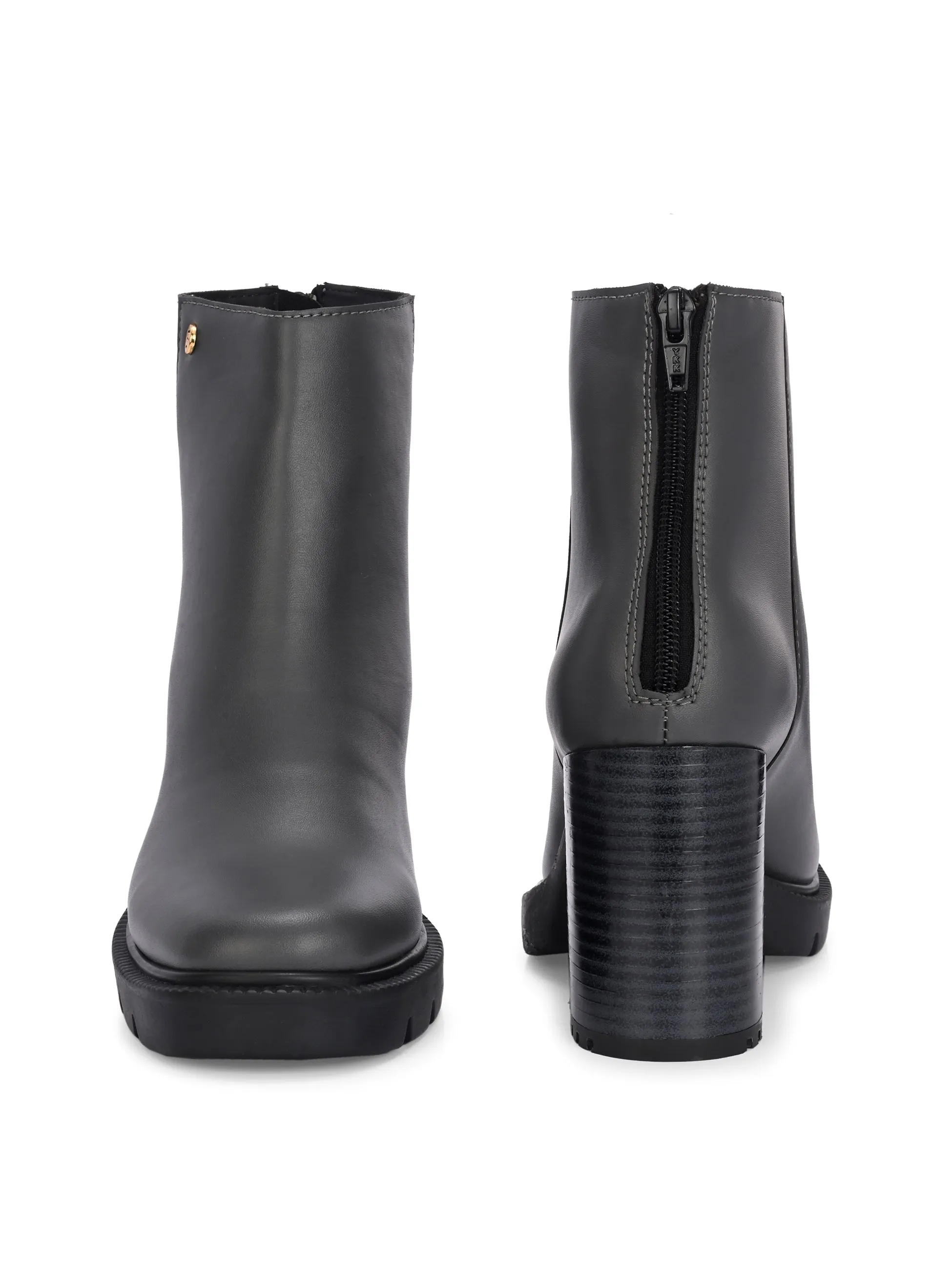 EL PASO Women Faux Leather Casual Chelsea Boots