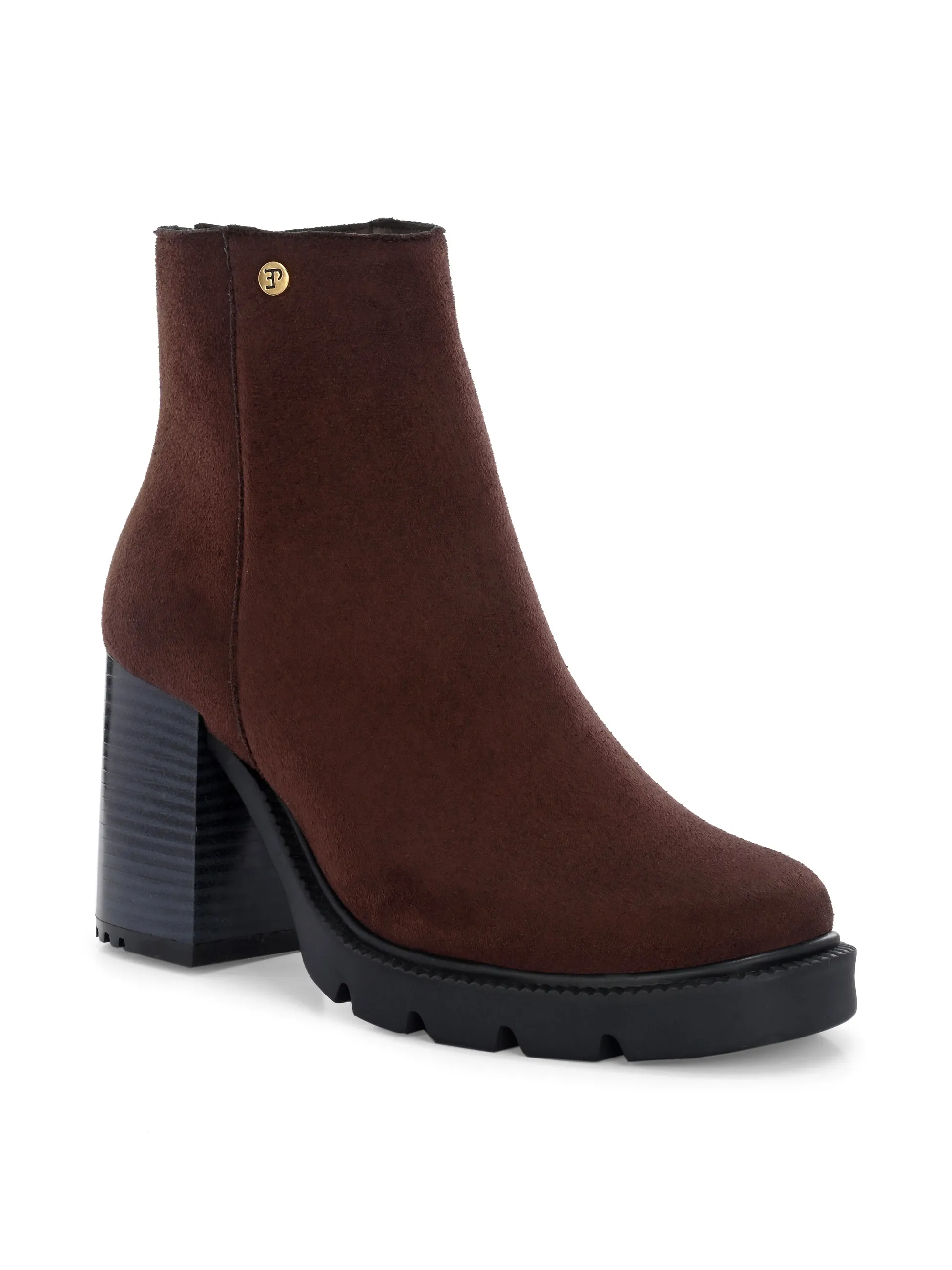 EL PASO Women Faux Leather Casual Chelsea Boots