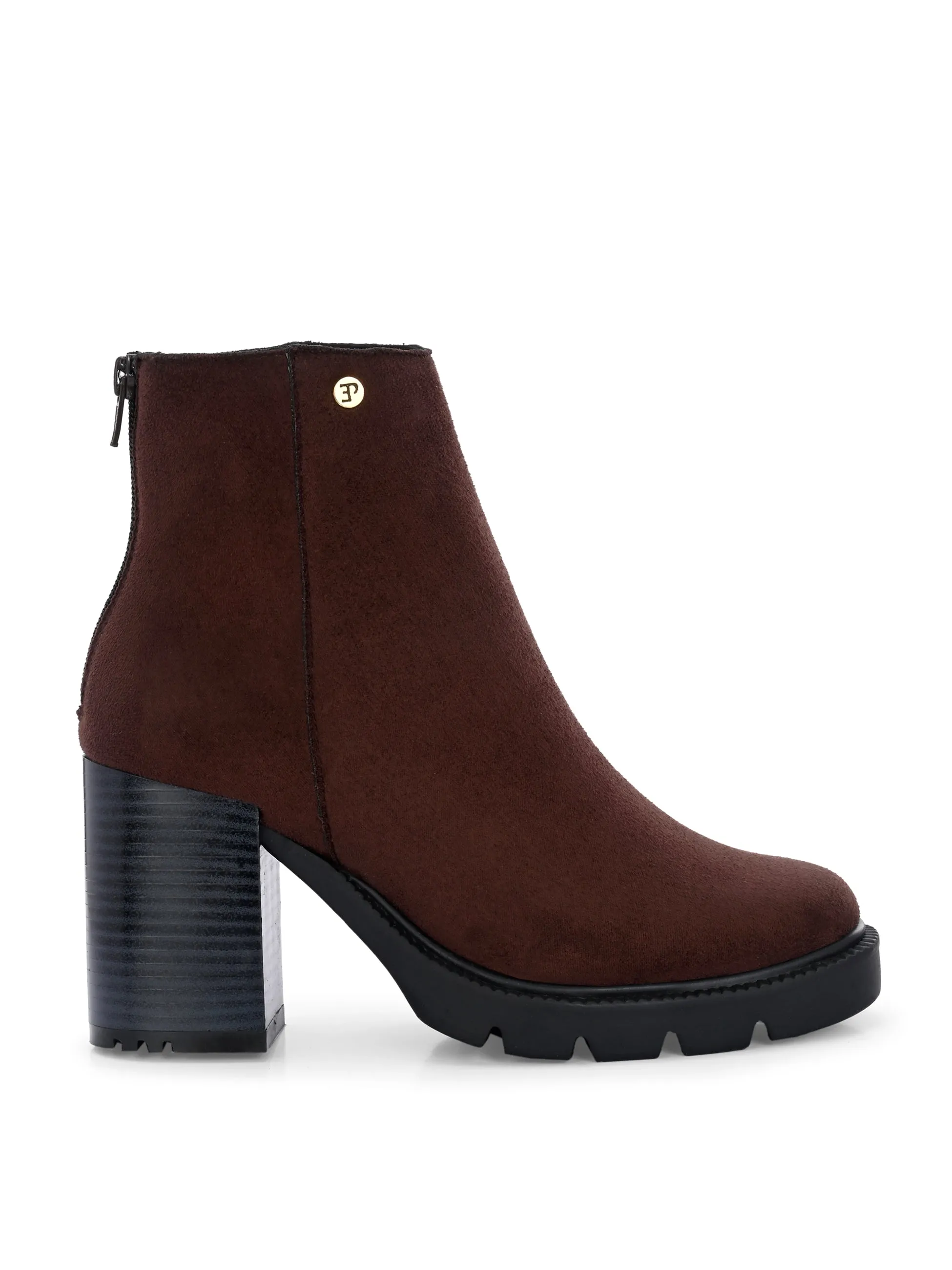 EL PASO Women Faux Leather Casual Chelsea Boots