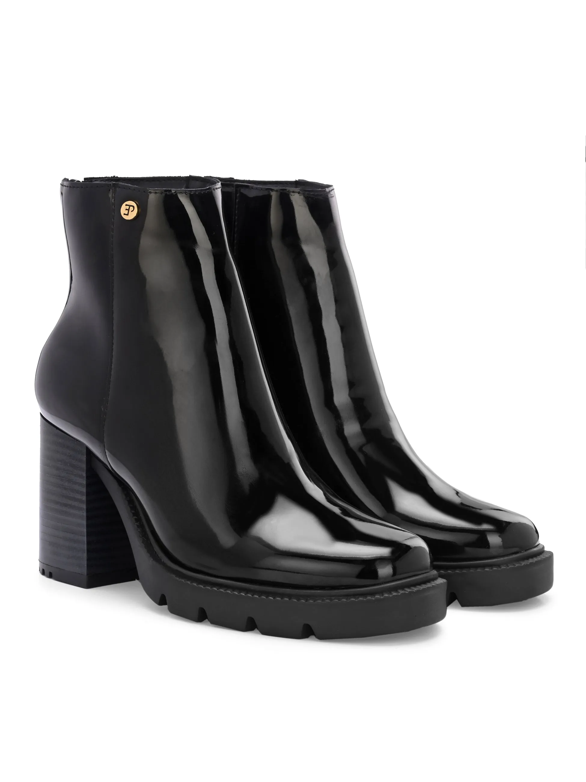 EL PASO Women Faux Leather Casual Chelsea Boots