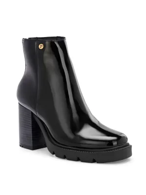 EL PASO Women Faux Leather Casual Chelsea Boots