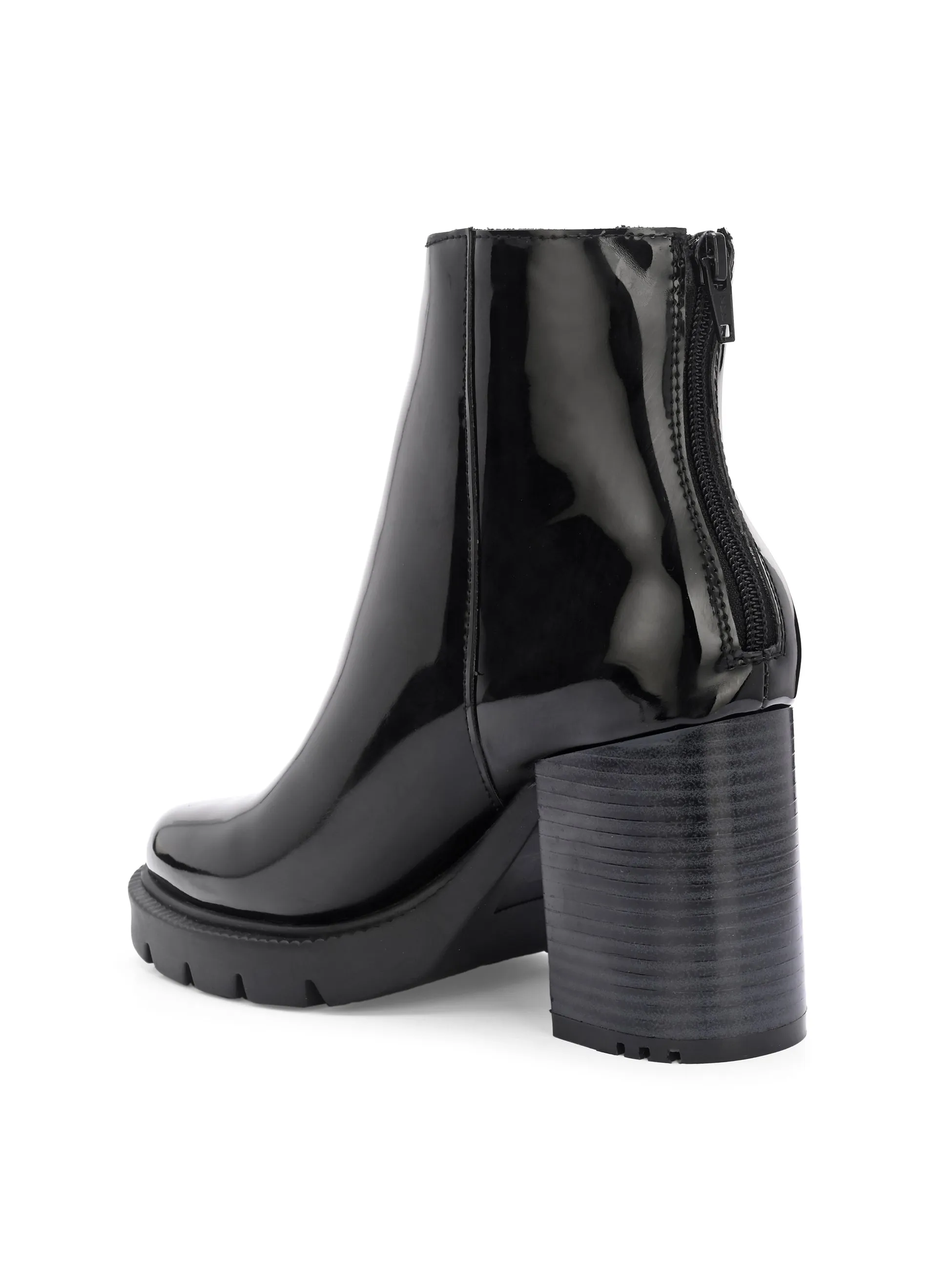 EL PASO Women Faux Leather Casual Chelsea Boots
