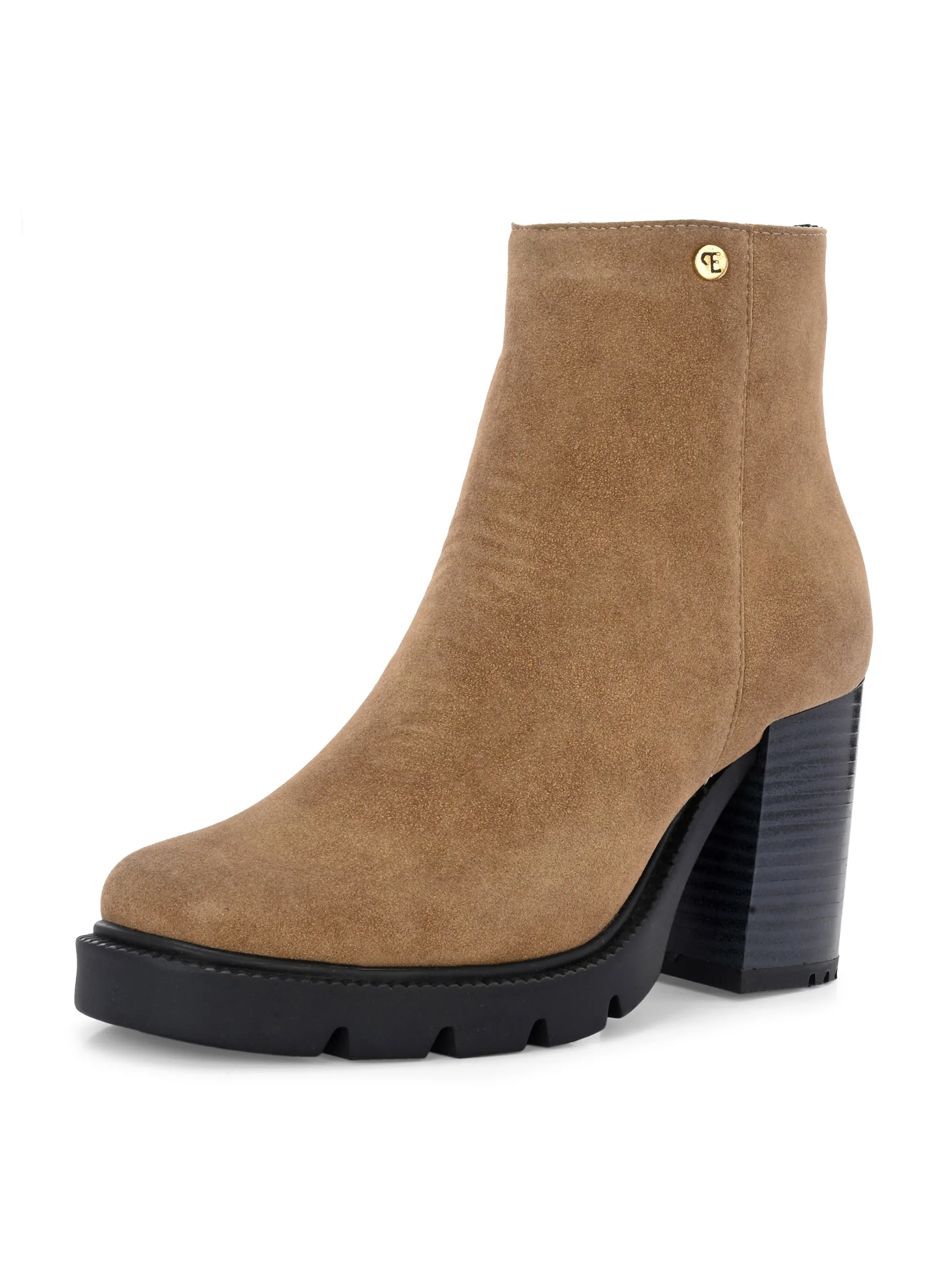 EL PASO Women Faux Leather Casual Chelsea Boots
