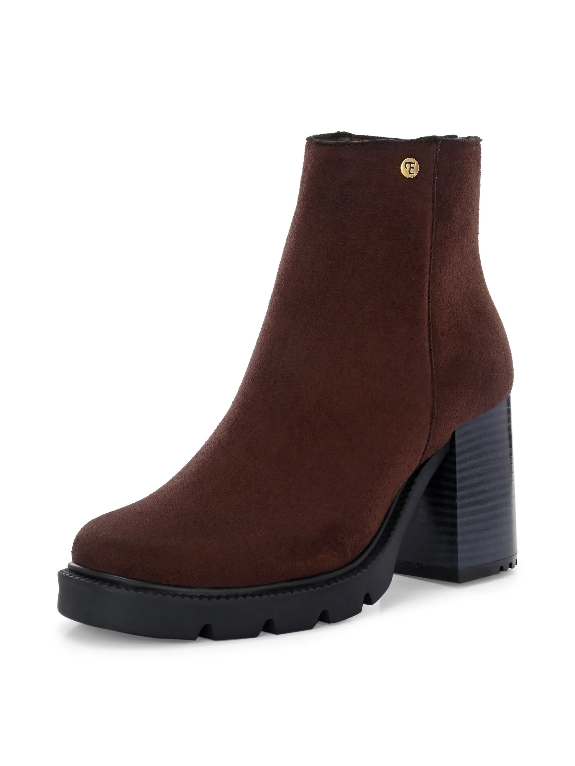 EL PASO Women Faux Leather Casual Chelsea Boots