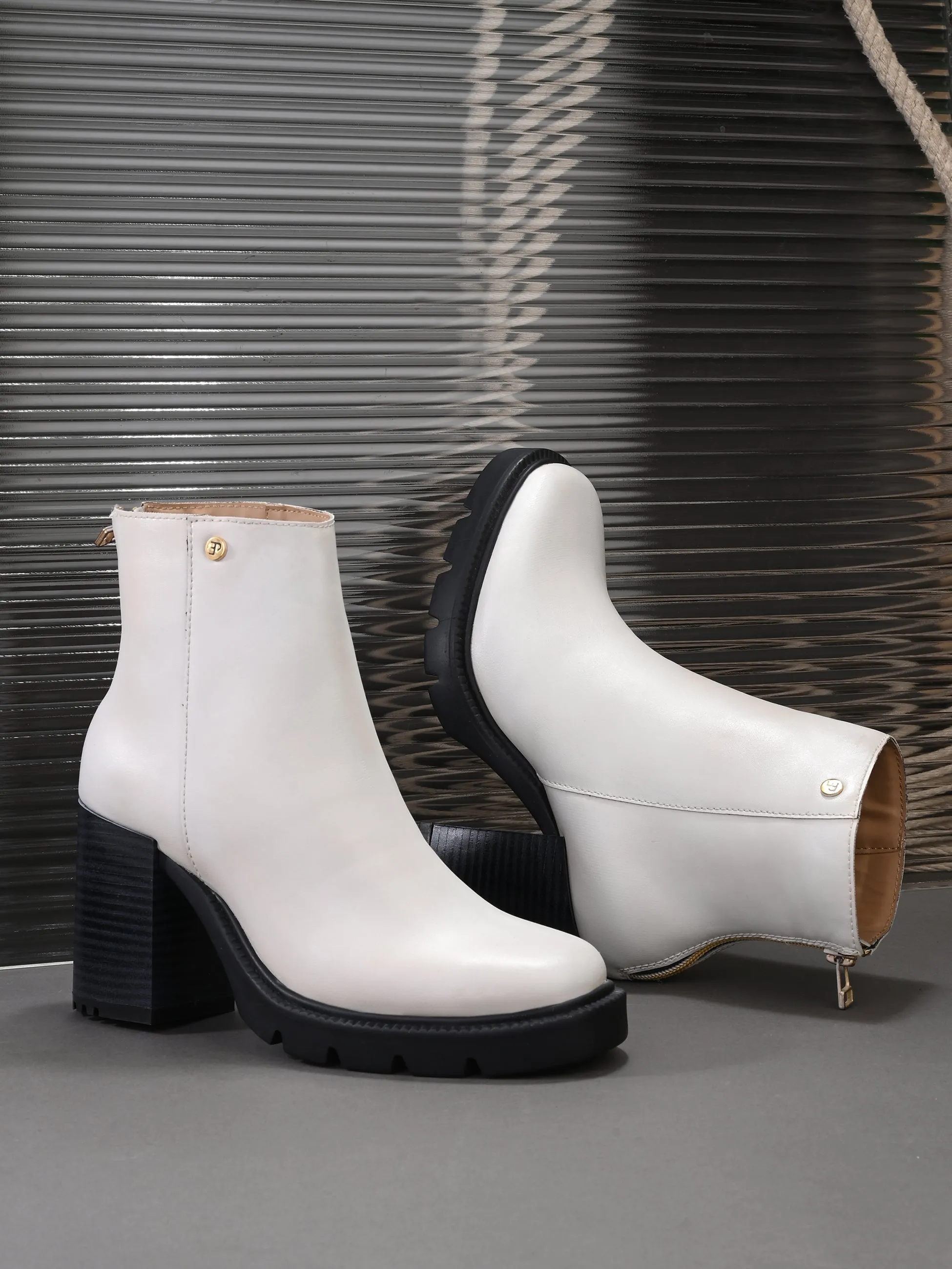 EL PASO Women Faux Leather Casual Chelsea Boots