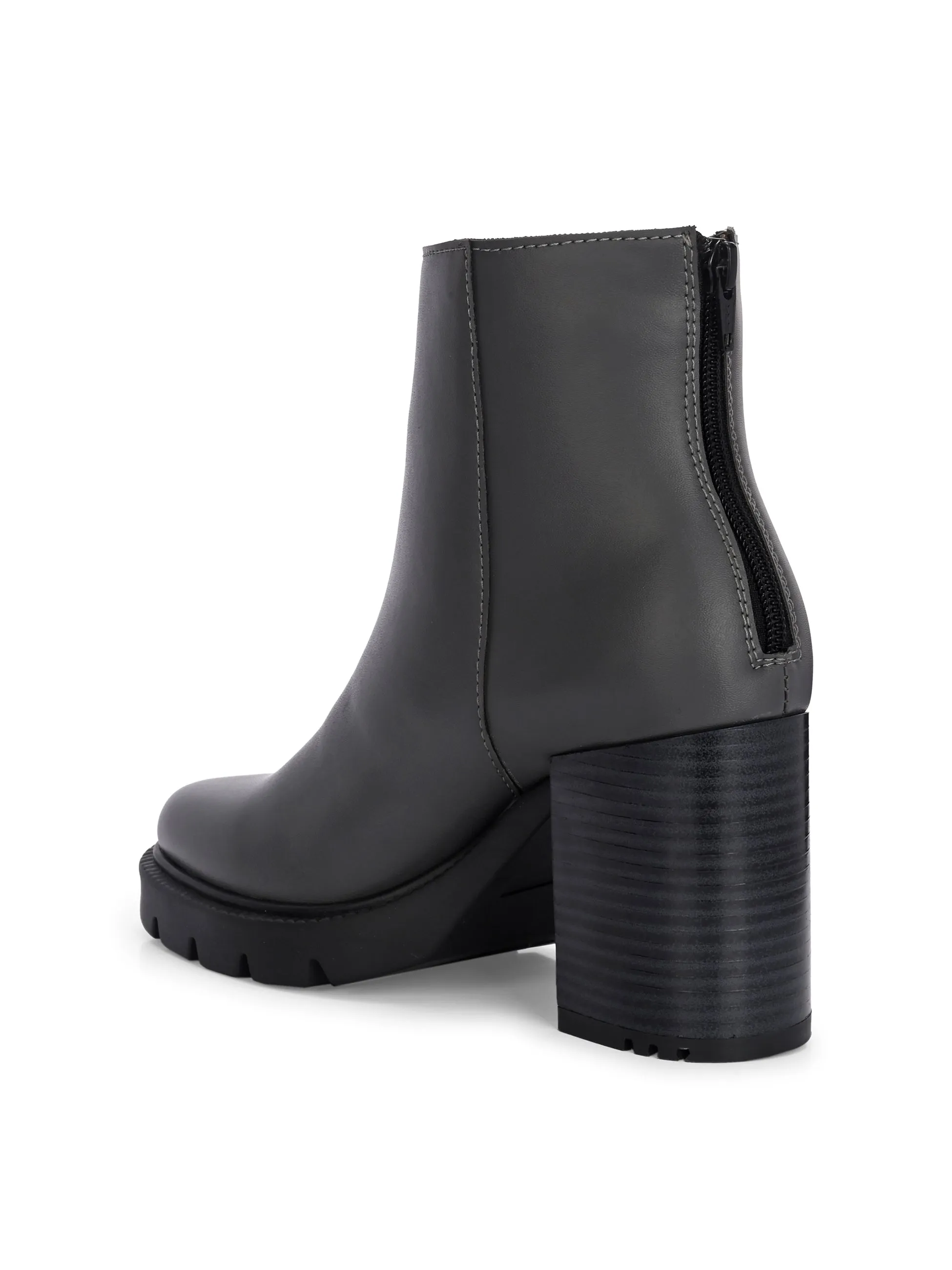 EL PASO Women Faux Leather Casual Chelsea Boots