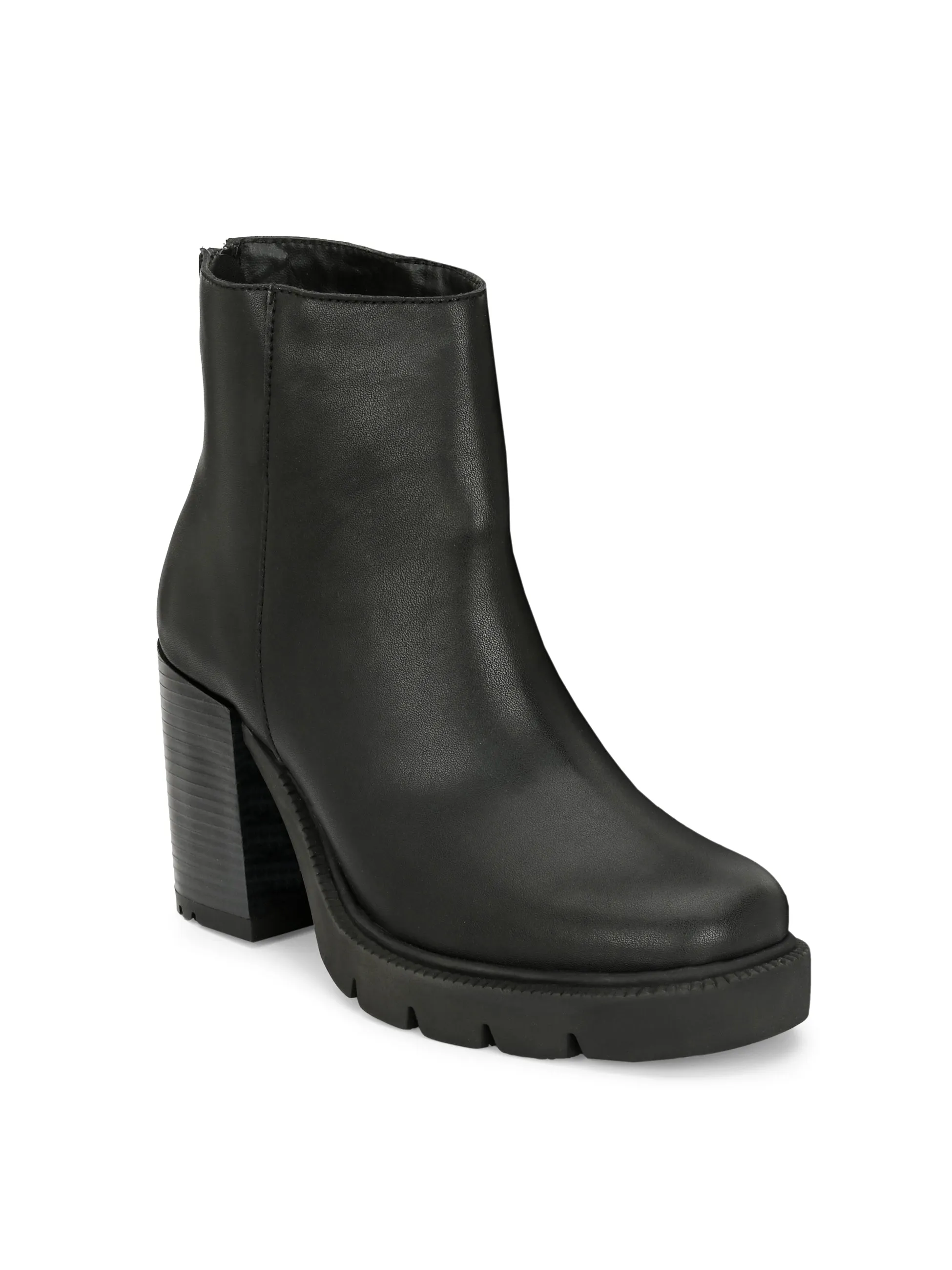 EL PASO Women Faux Leather Casual Chelsea Boots